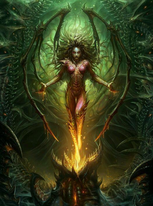 星際爭霸 刀鋒女王 莎拉·凱瑞甘3D打印模型