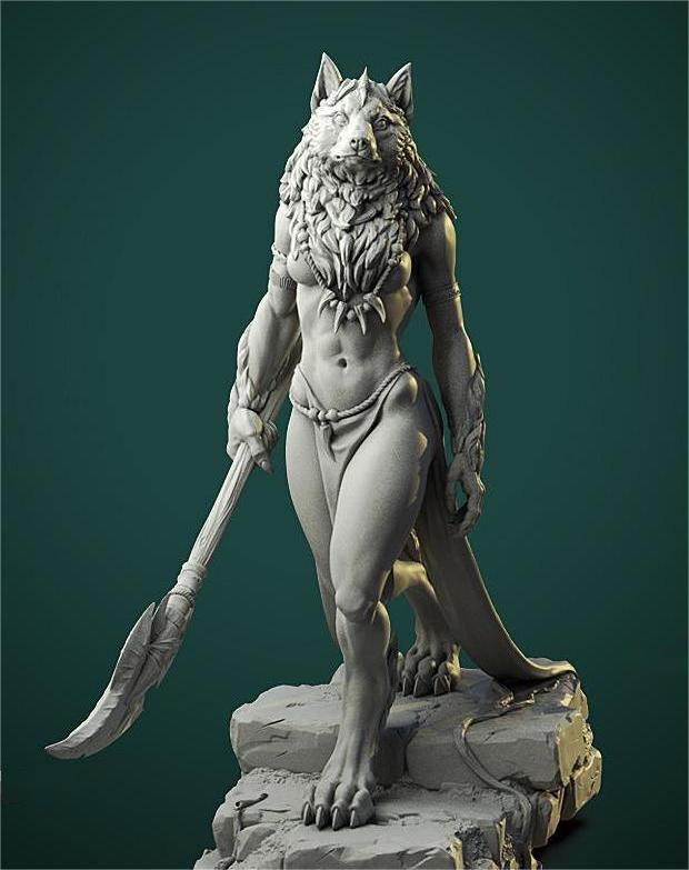 狼人女王 奧萊娜3D打印模型