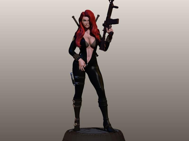 黑寡婦3D打印模型