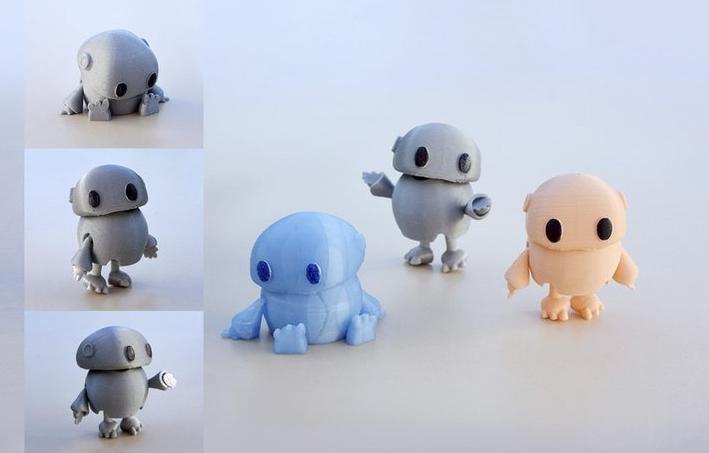 微型關(guān)節(jié)機(jī)器人3D打印模型