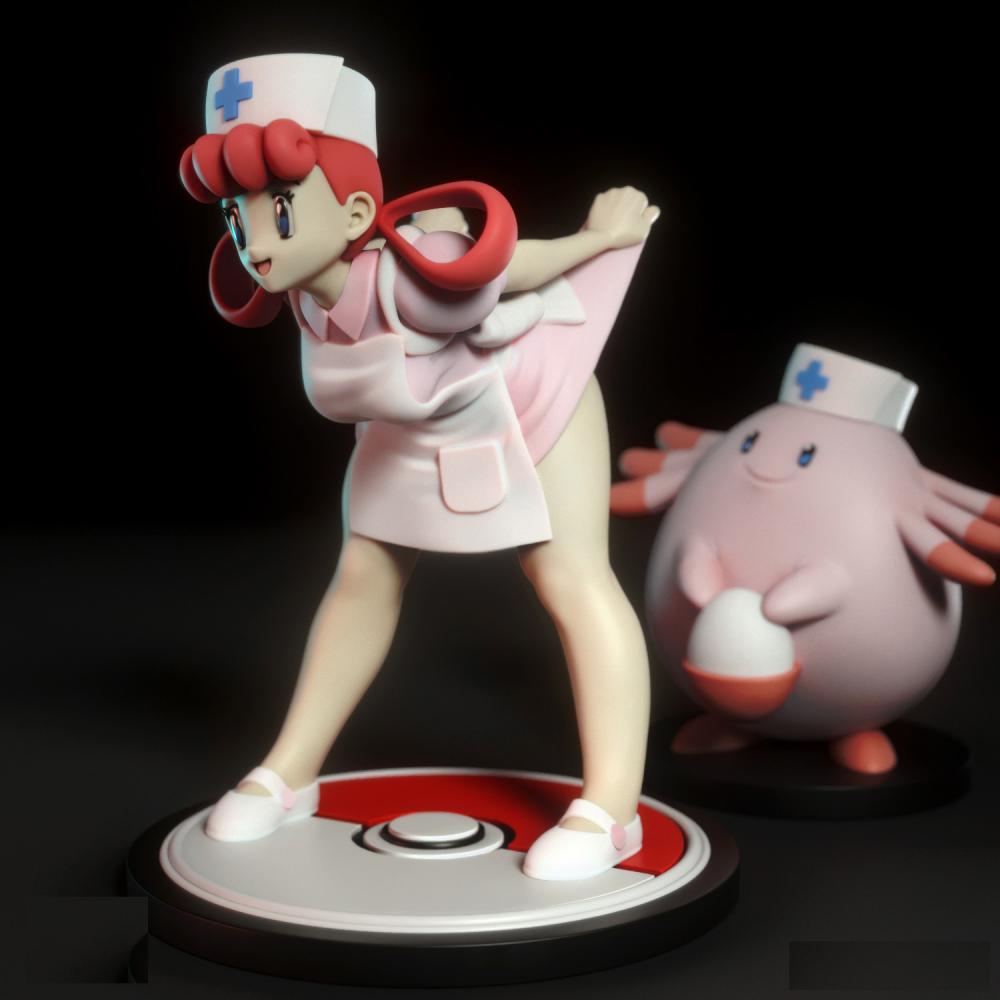 《神奇寶貝》喬伊和吉利蛋3D打印模型