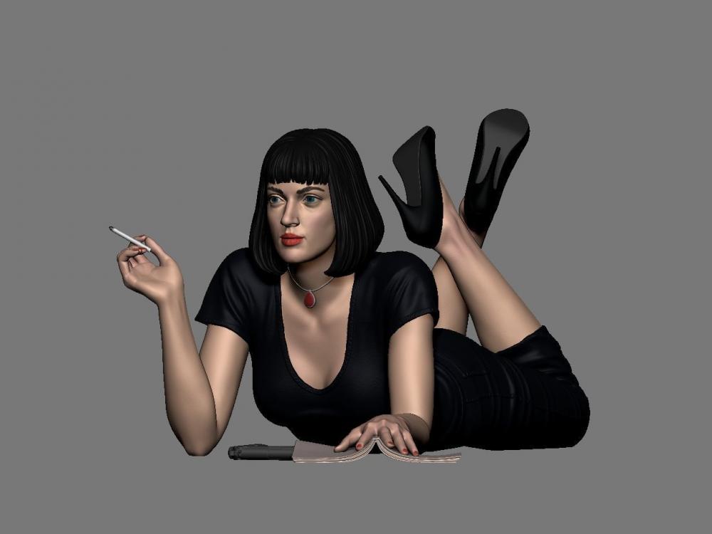 米婭 低俗小說(shuō)3D打印模型