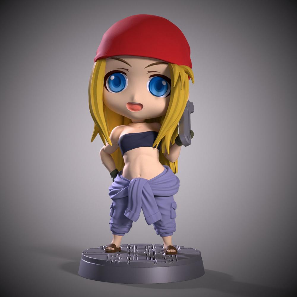 溫莉·洛克貝爾 Q版3D打印模型