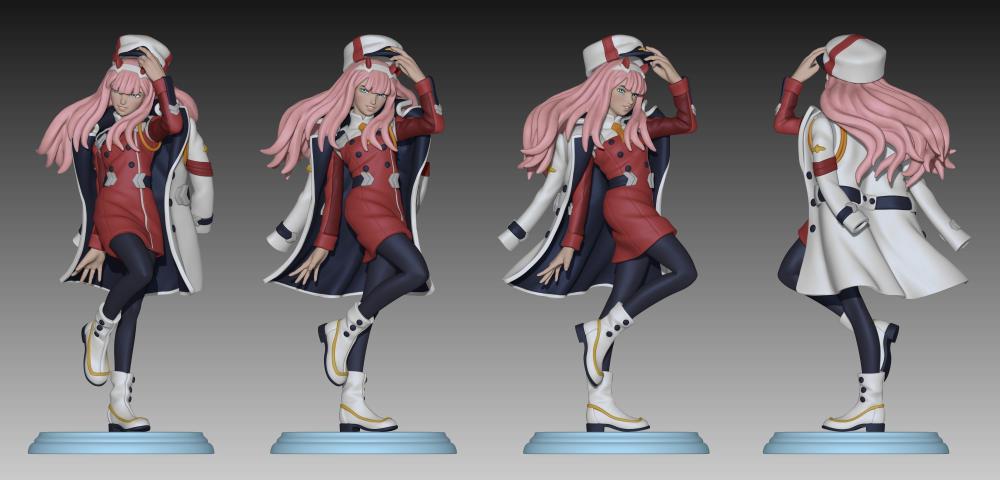 親愛(ài)的弗蘭克斯 02 紅色軍服3D打印模型