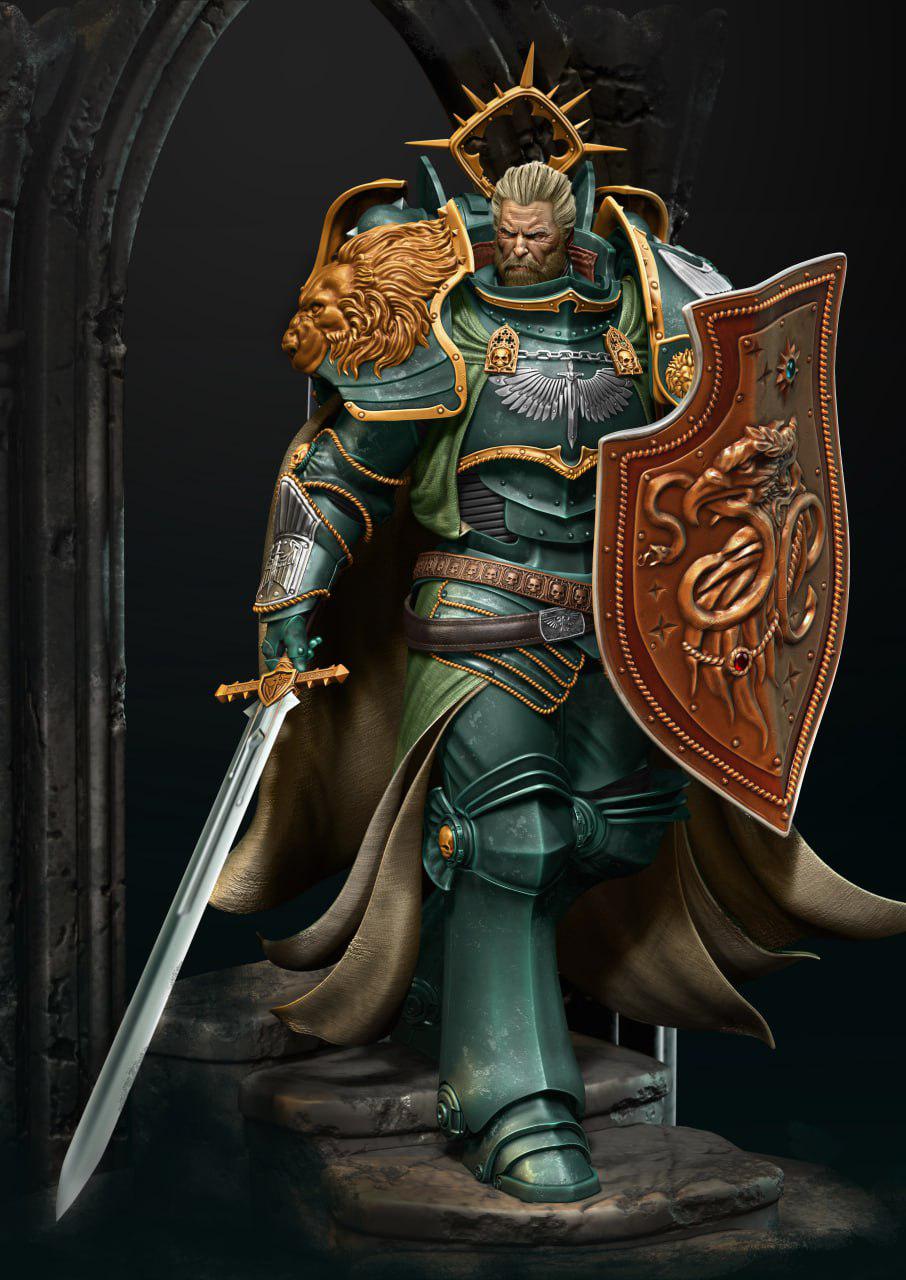 戰(zhàn)錘40k獅王萊恩3D打印模型