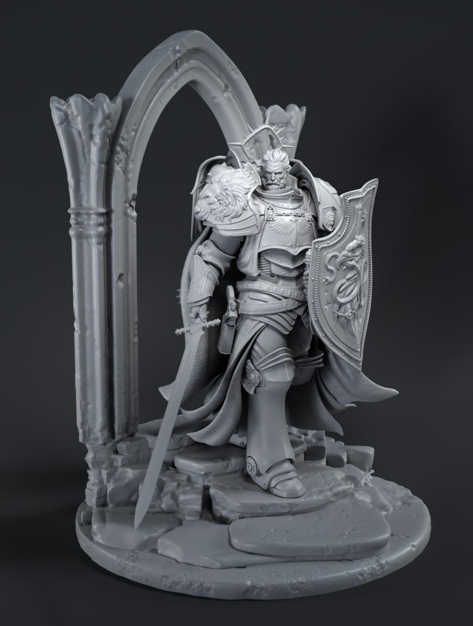 戰(zhàn)錘40k獅王萊恩3D打印模型