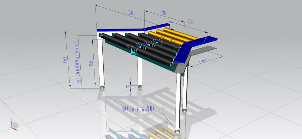 傳送軌道3D打印模型
