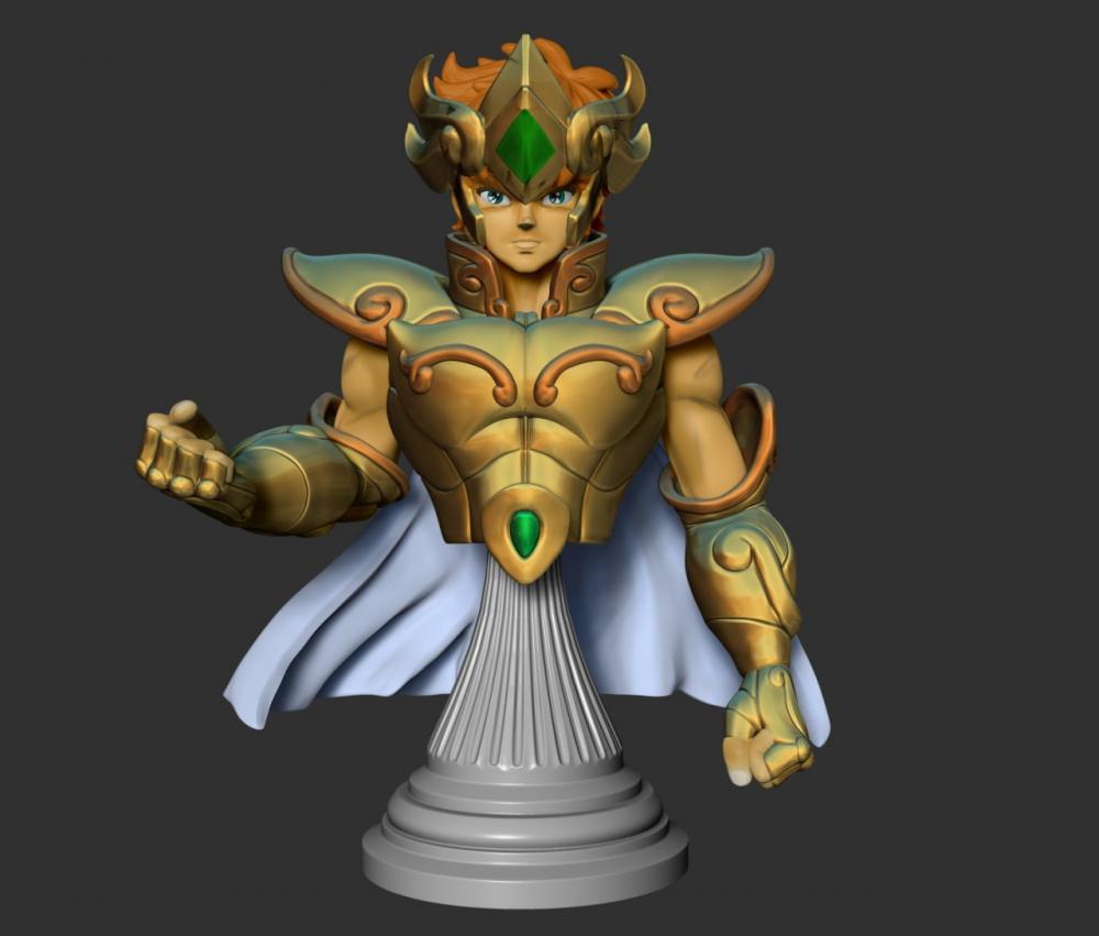 艾歐里亞 獅子座 胸雕3D打印模型