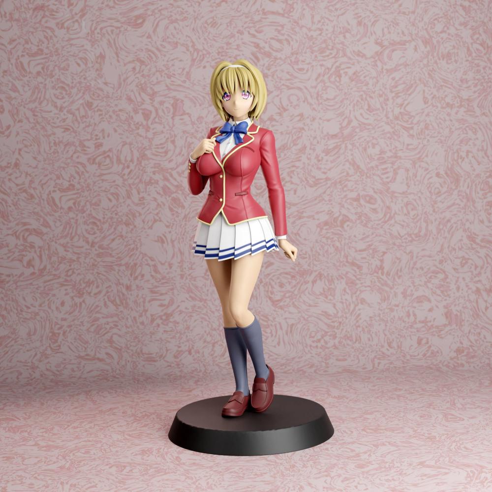 歡迎來(lái)到實(shí)力至上主義的教室 桔梗 校服和泳衣版3D打印模型