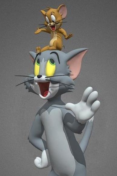 貓和老鼠 湯姆貓與杰米鼠3D打印模型