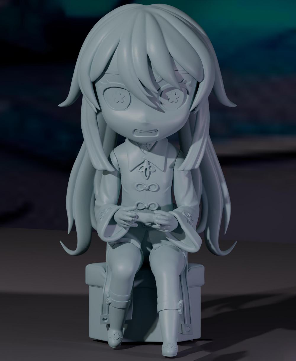 胡桃玩游戲3D打印模型