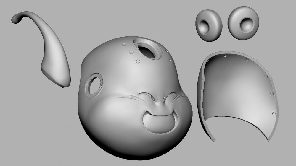 胖魔人布歐面具3D打印模型