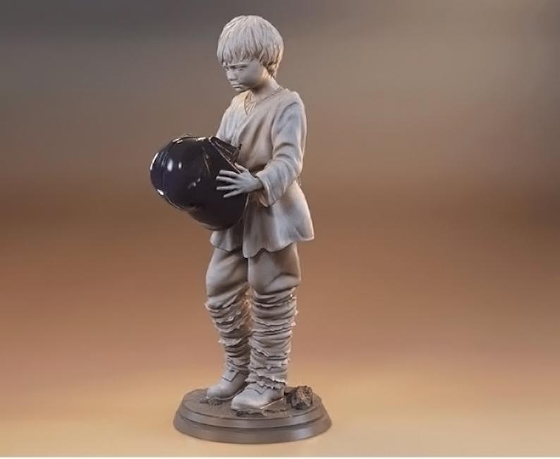 星球大戰(zhàn) 年輕阿納金 天行者3D打印模型