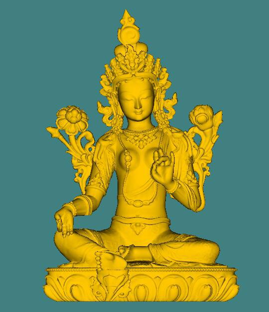 綠度母3D打印模型