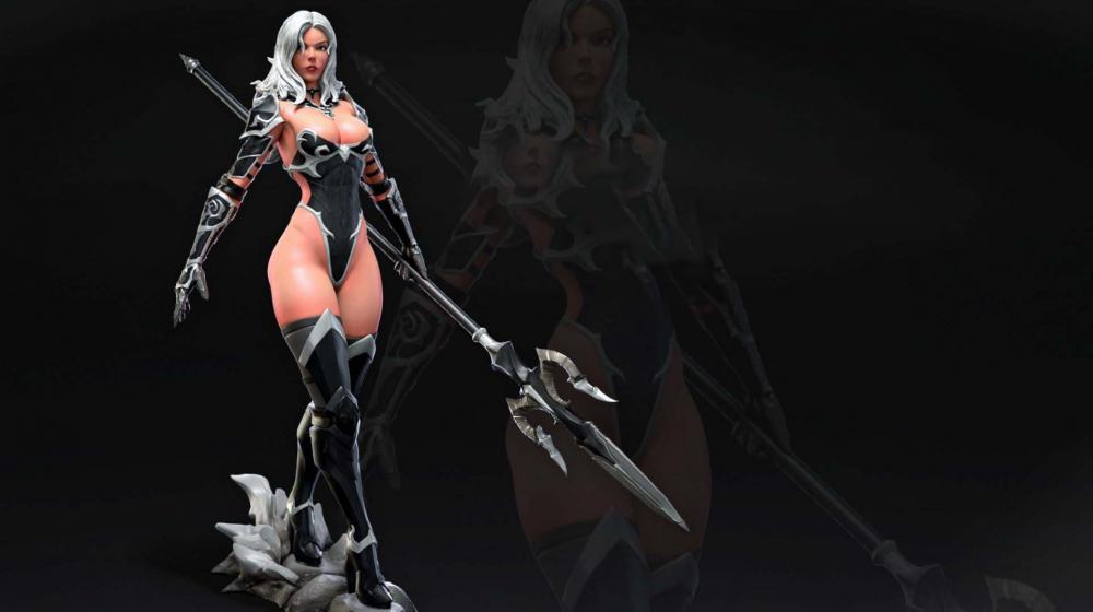 幻想女戰(zhàn)士3D打印模型