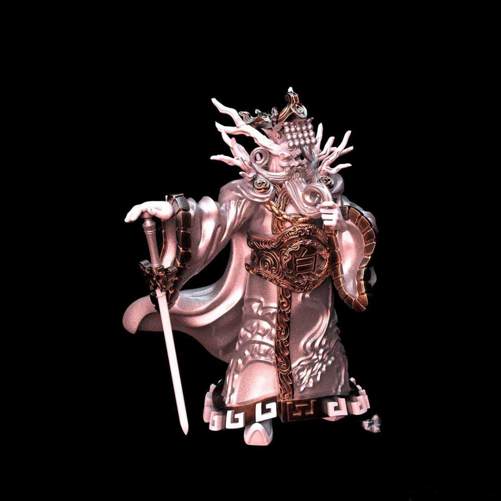 中國神話-西海龍王敖閏3D打印模型