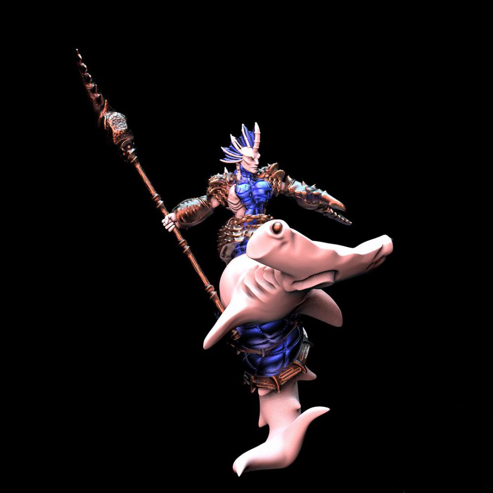 中國神話-龍宮戰(zhàn)士海底騎兵3D打印模型