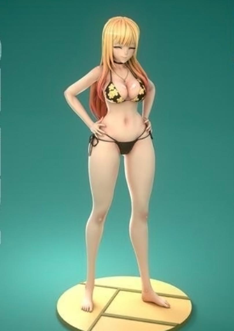 更衣人偶墜入愛河 喜多川海夢 閉眼版3D打印模型