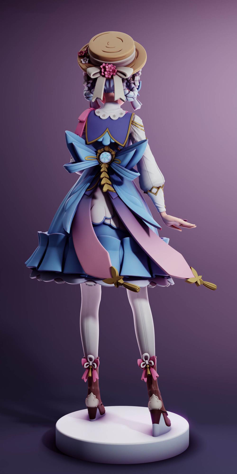 神里綾華3D打印模型