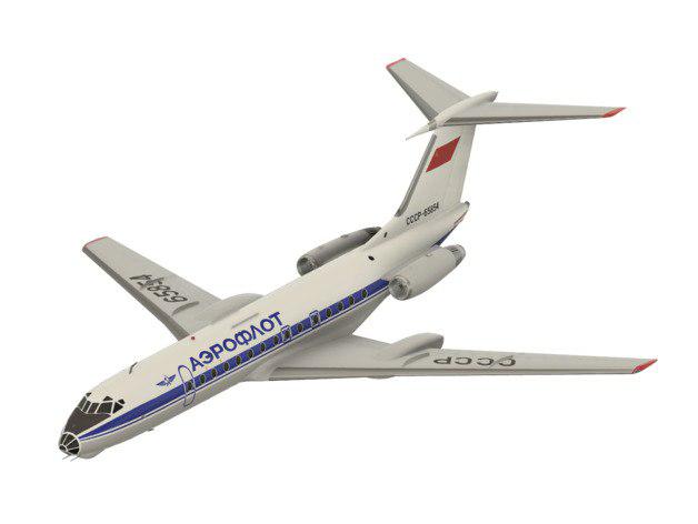 Tu-134客機3D打印模型