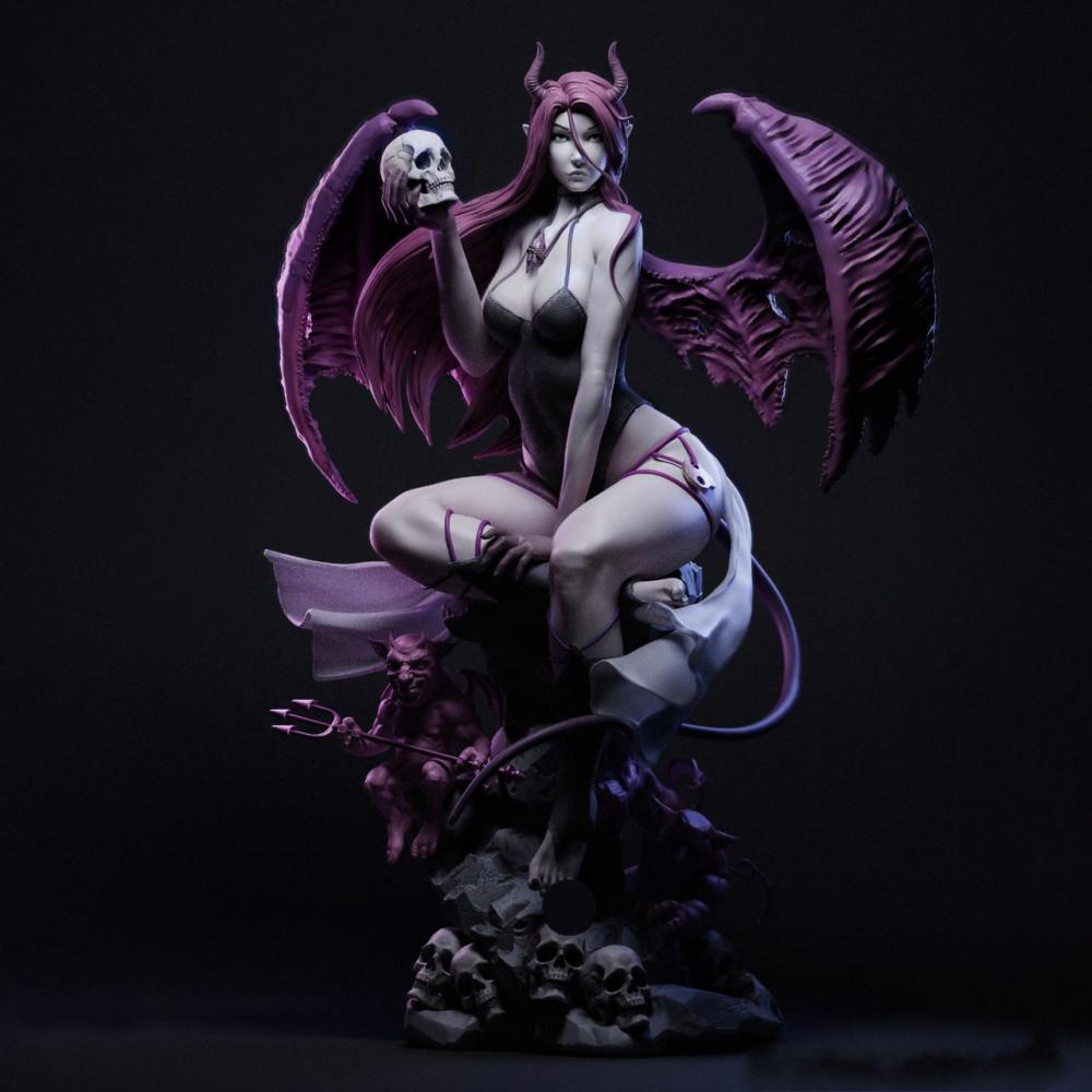 面容清純的魅魔3D打印模型