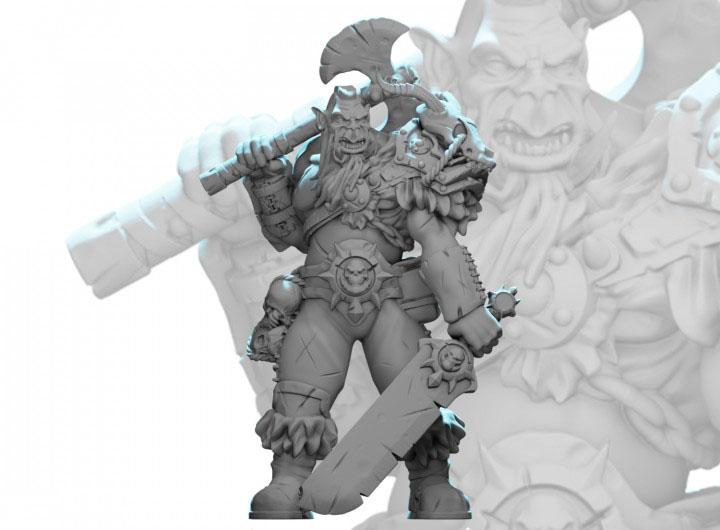 獸人戰(zhàn)士3D打印模型