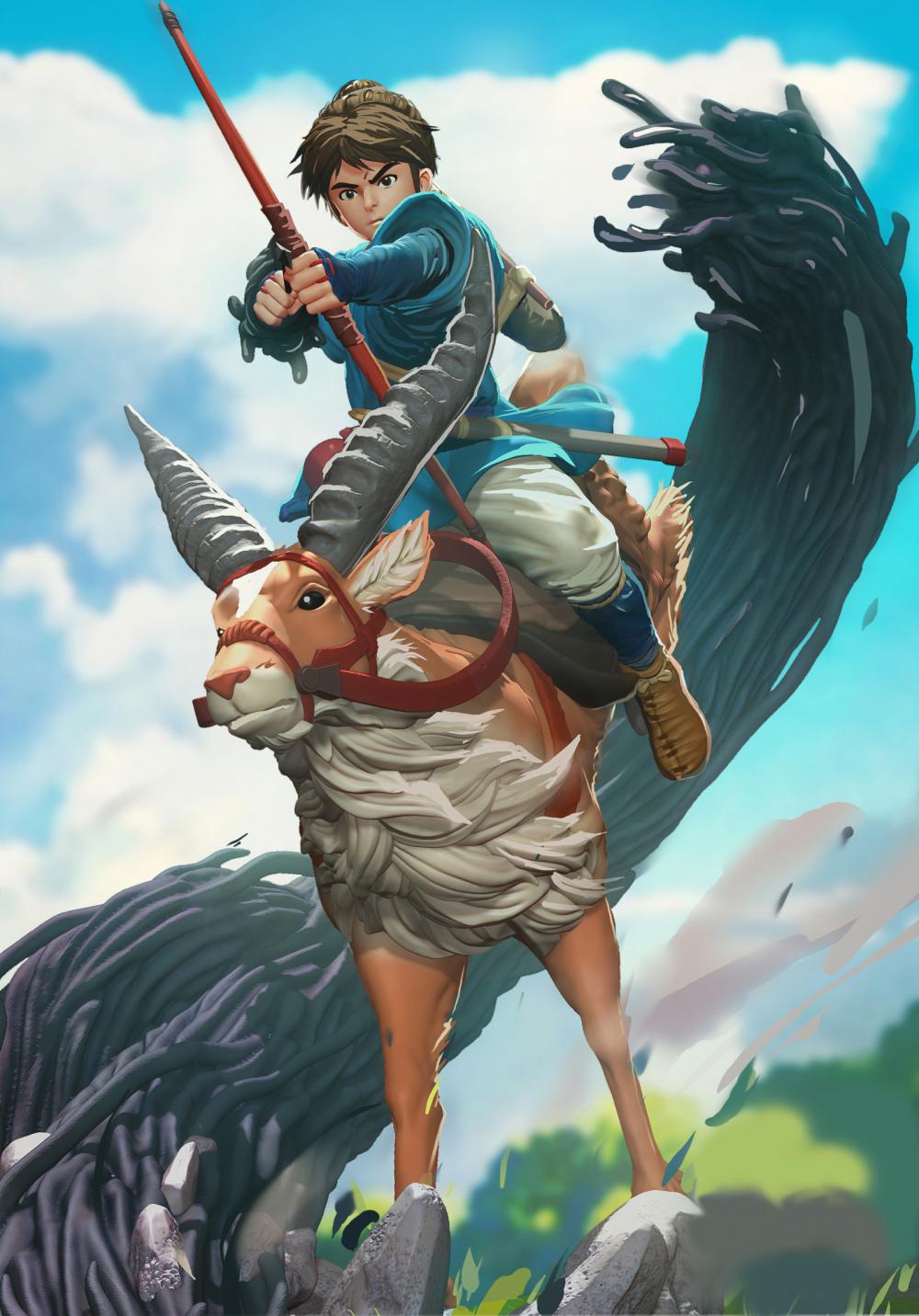 幽靈公主 飛鳥3D打印模型