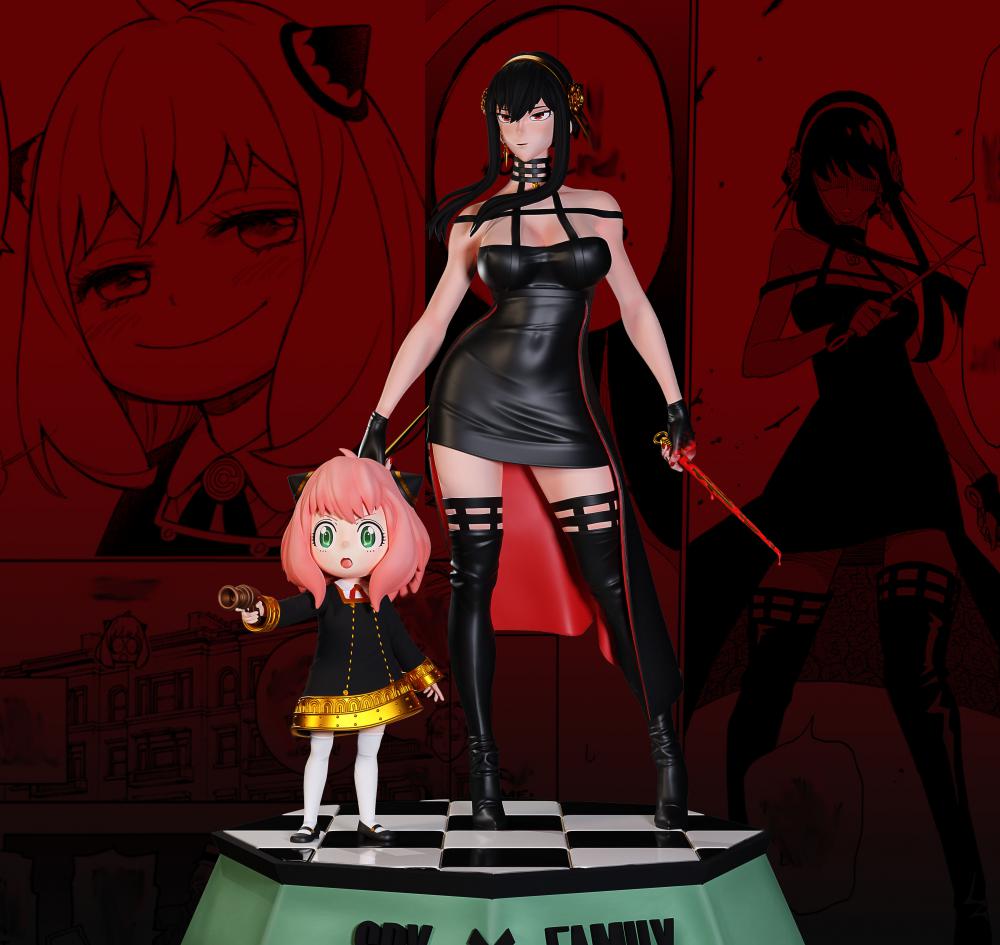 間諜過家家 阿尼亞 約爾3D打印模型