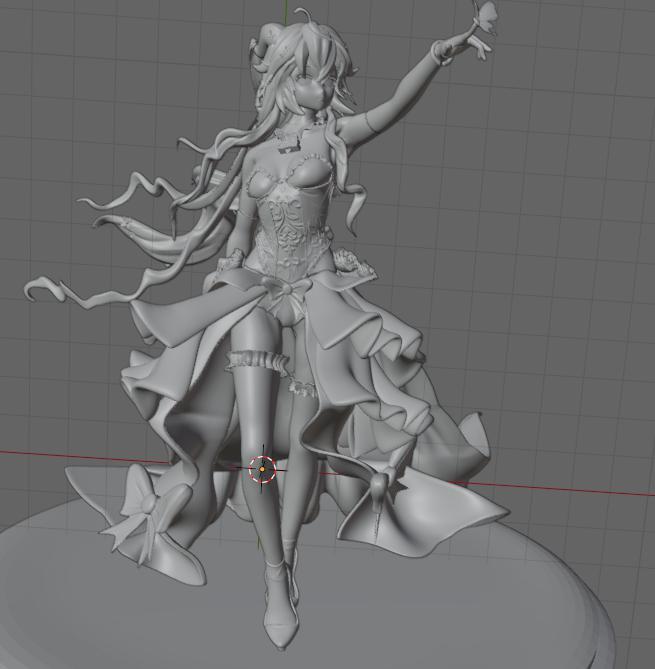 原神 甘雨 婚紗3D打印模型