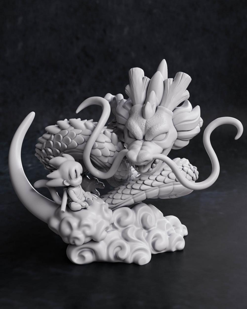 神龍和小悟空3D打印模型