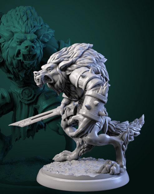 狼人戰(zhàn)士3D打印模型