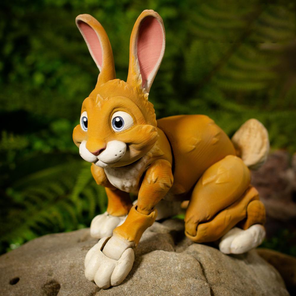 可愛兔子 可動(dòng)3D打印模型