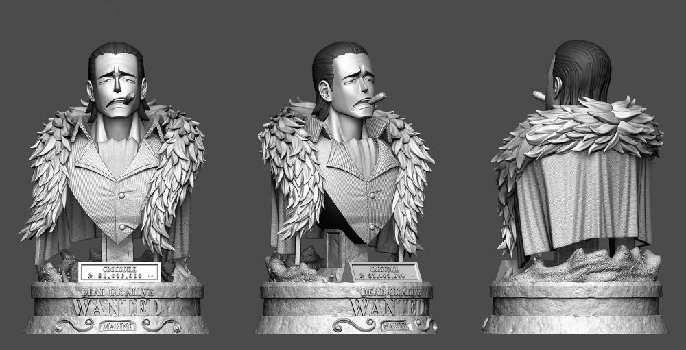 克洛克達(dá)爾 胸雕3D打印模型