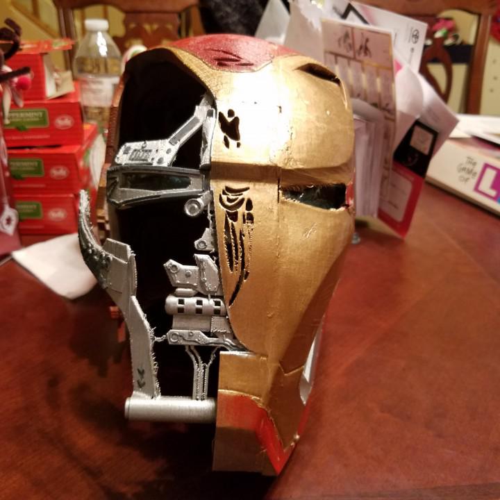 復(fù)仇者聯(lián)盟終極頭盔—mk50戰(zhàn)損版3D打印模型