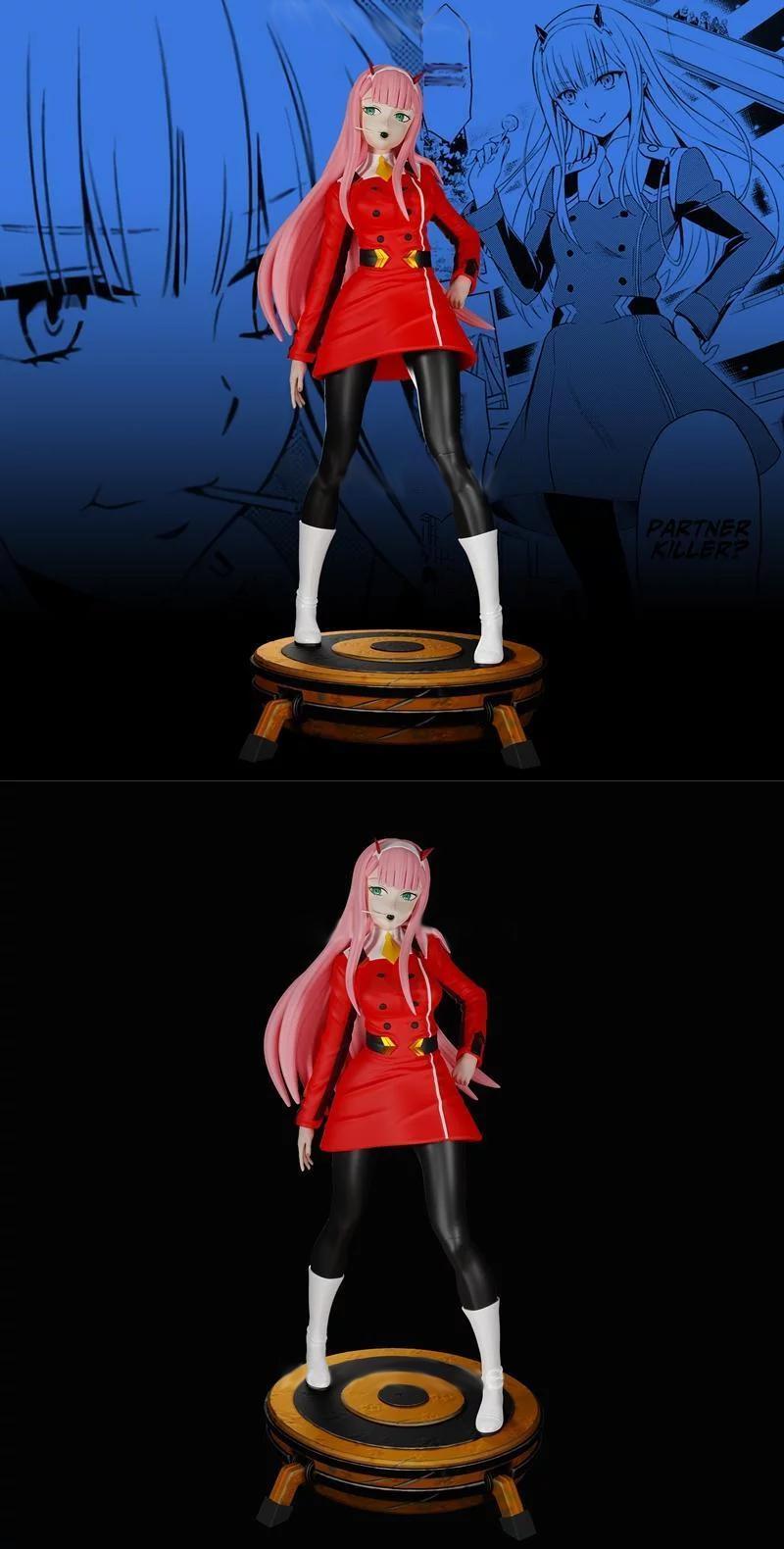 親愛的弗蘭克斯 02 紅裙版3D打印模型