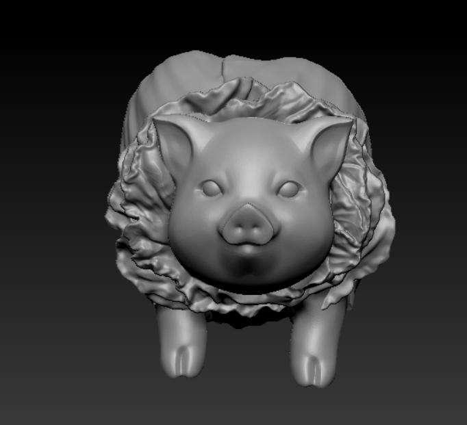 菜豬3D打印模型