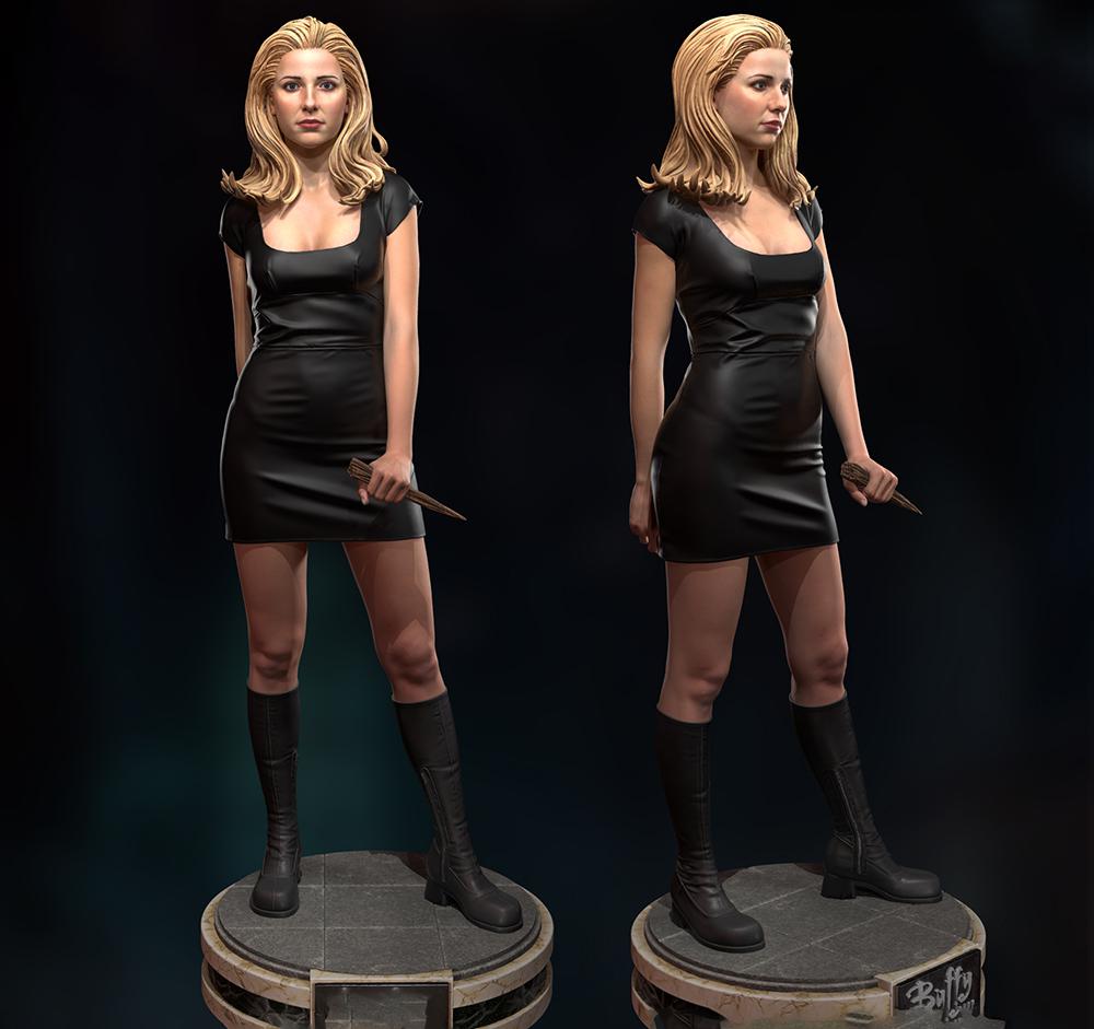 吸血鬼獵人 巴菲3D打印模型