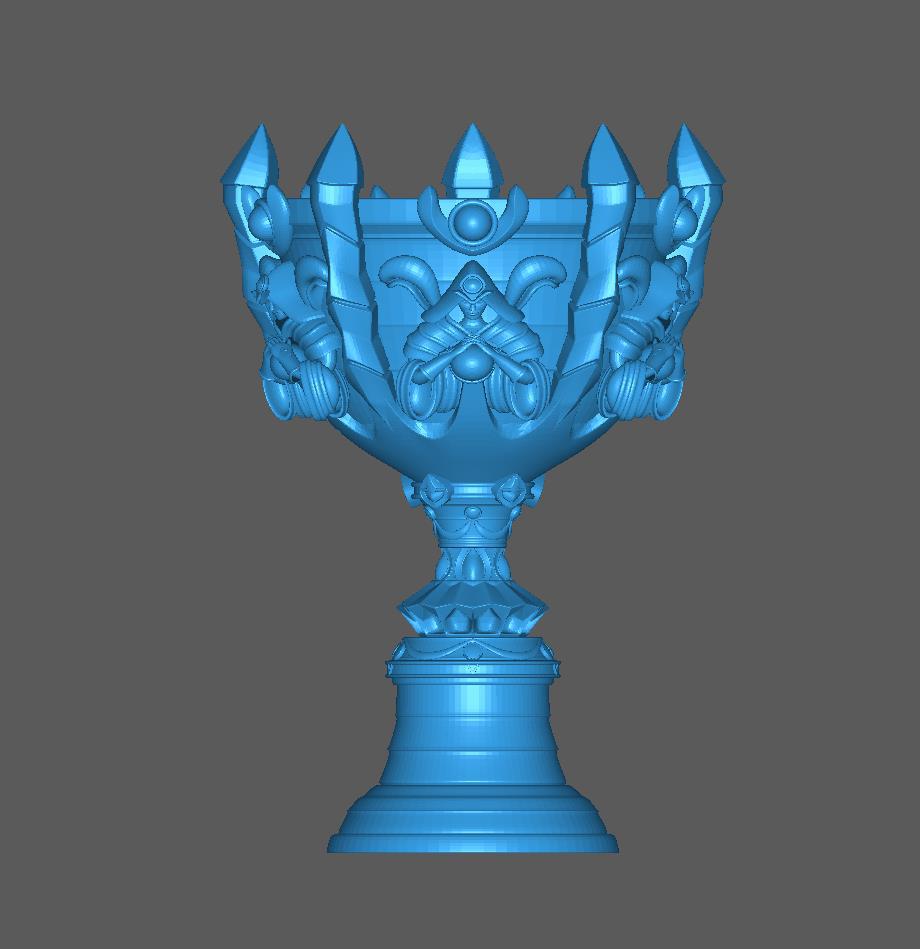 英雄聯(lián)盟獎杯3D打印模型