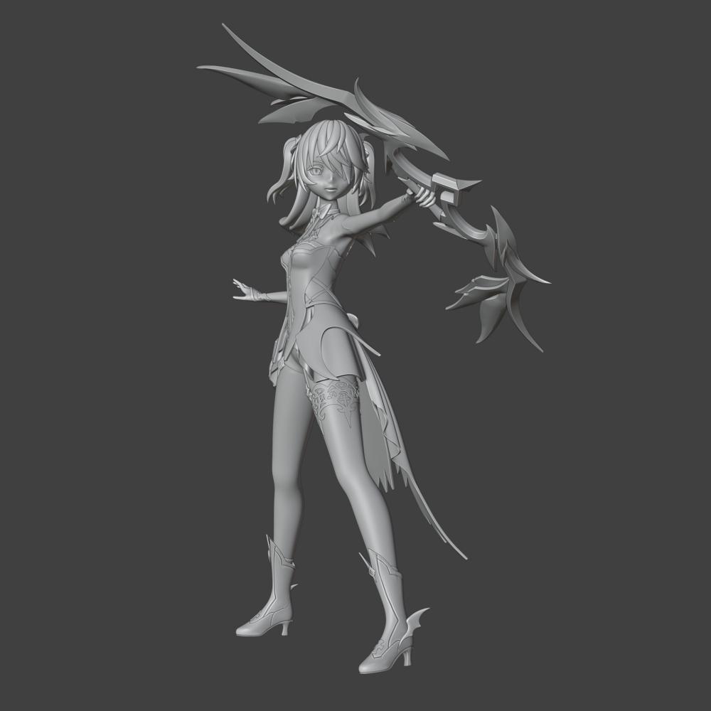 原神 斷罪皇女 菲謝爾 手辦3D打印模型