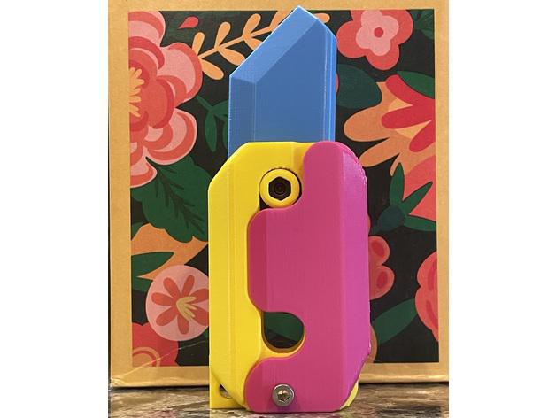 網(wǎng)紅解壓玩具—3D重力刀3D打印模型