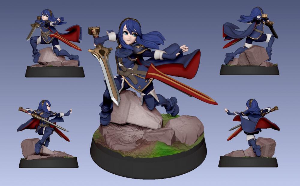 火焰 覺醒 露琪娜3D打印模型