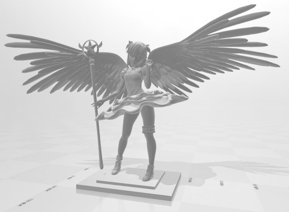 魔卡少女櫻 百變小櫻 木之本櫻 天使版3D打印模型