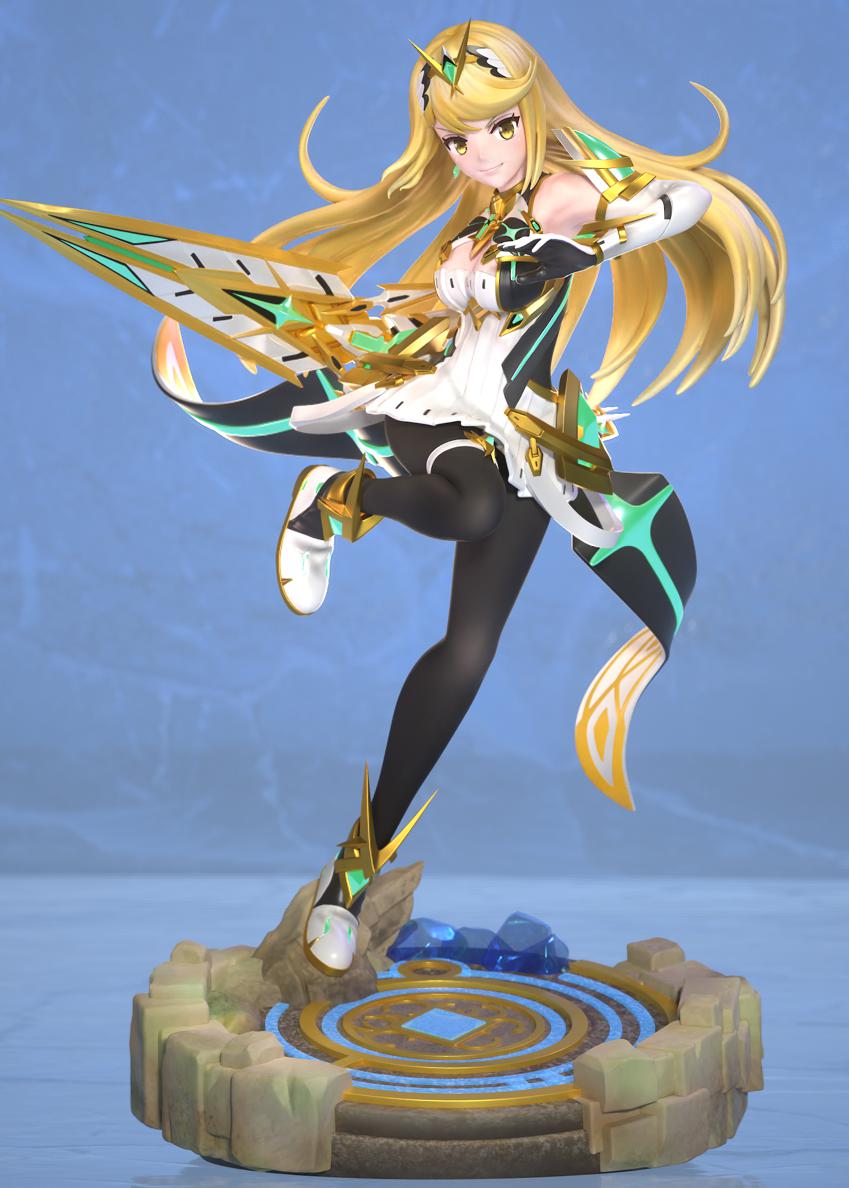 異度神劍2 Mythra光3D打印模型