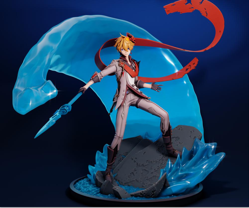 原神 達(dá)達(dá)利亞3D打印模型