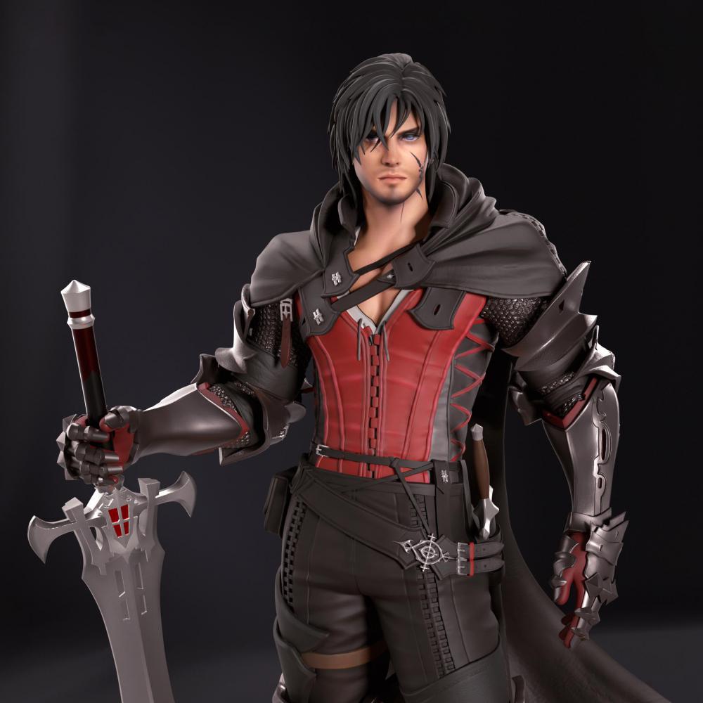 克萊夫 最終幻想3D打印模型