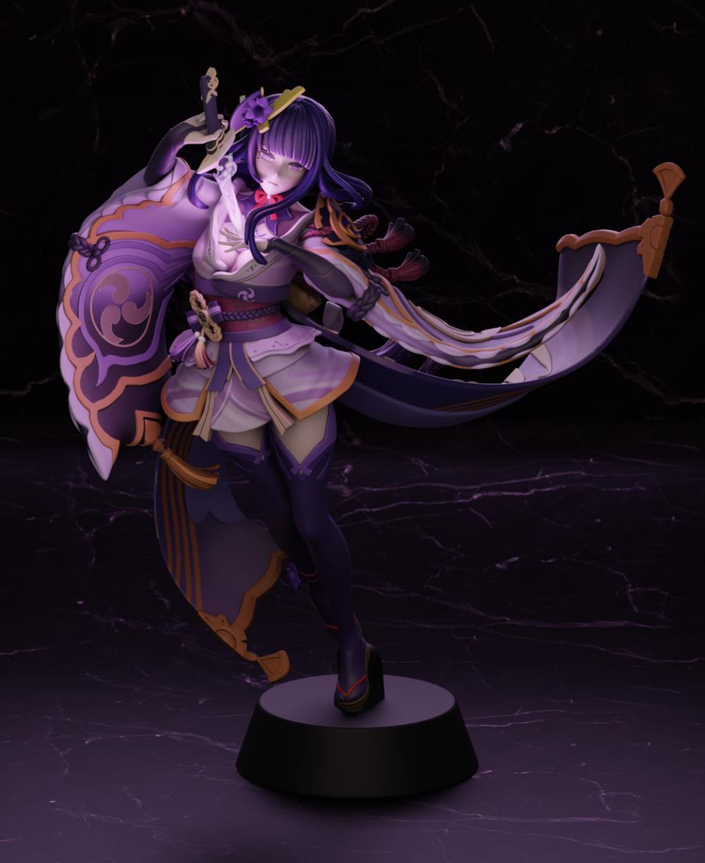 雷電將軍 整件3D打印模型