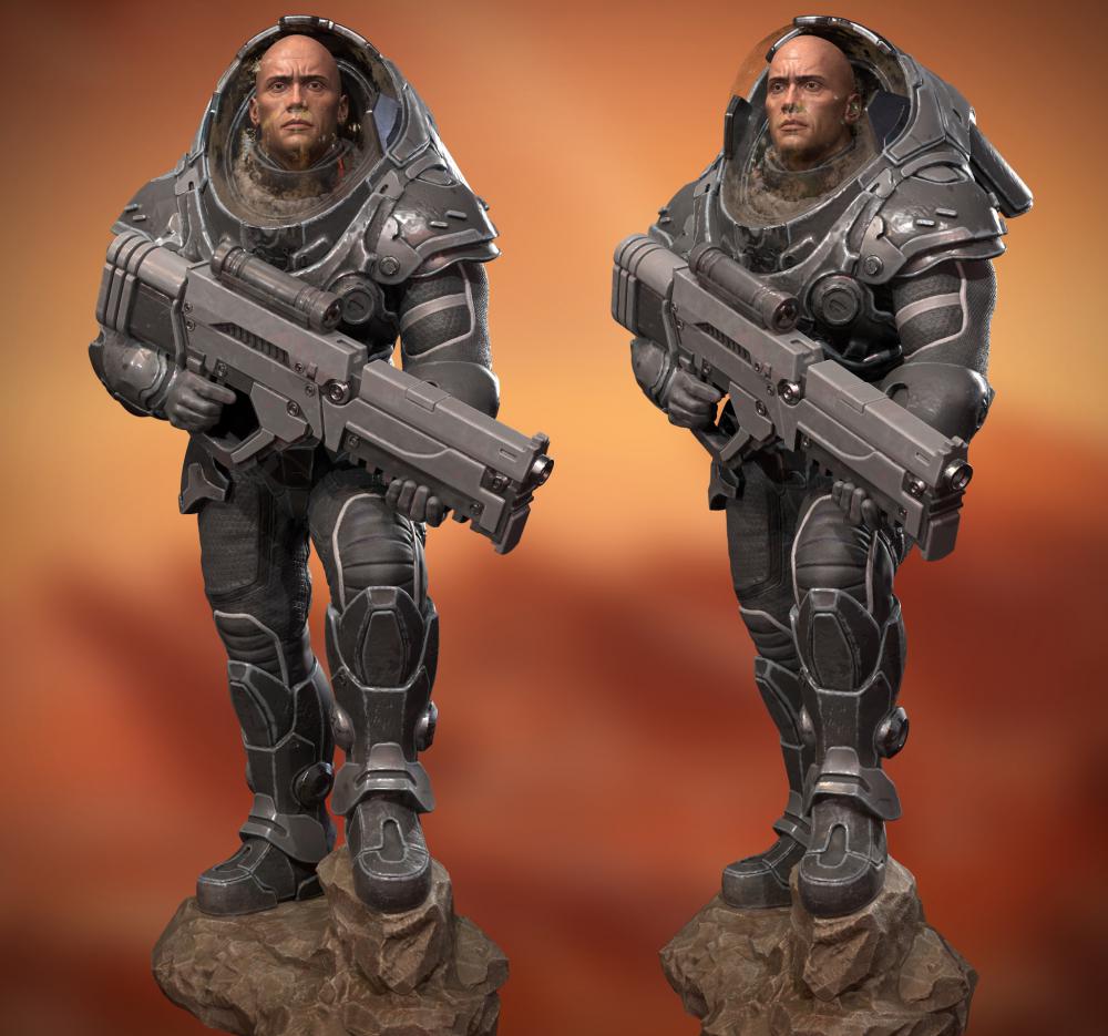 毀滅戰(zhàn)士 隊(duì)長(zhǎng) 德韋恩 3D打印模型