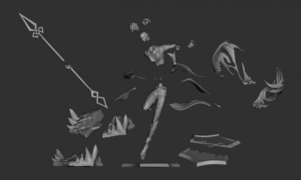 鐘離3D打印模型