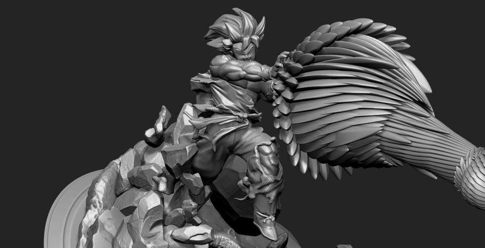 悟空大戰(zhàn)貝吉塔3D打印模型