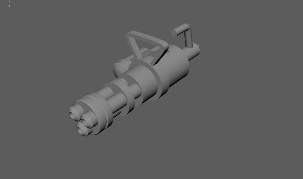 簡易版加特林3D打印模型